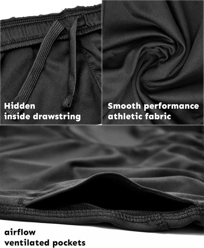 Boys Active Performance & Mesh Style Basketball Sport Shorts - Multi Packs