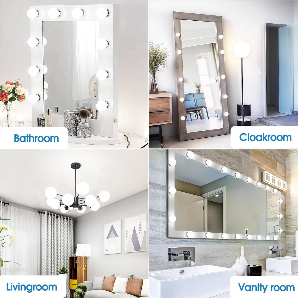 G25 LED Globe Bulbs, Vanity Light Bulb 60W Equivalent