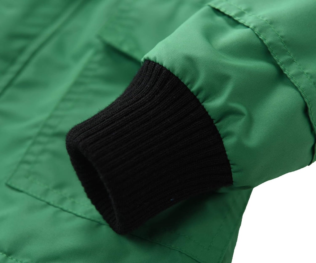 Boys Girls Waterproof Hooded Jackets Cotton Lined Rain Jackets
