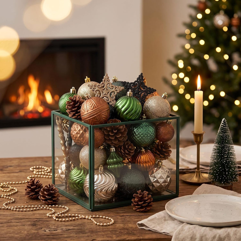 100ct Christmas Tree Decorations Ball Ornaments Set