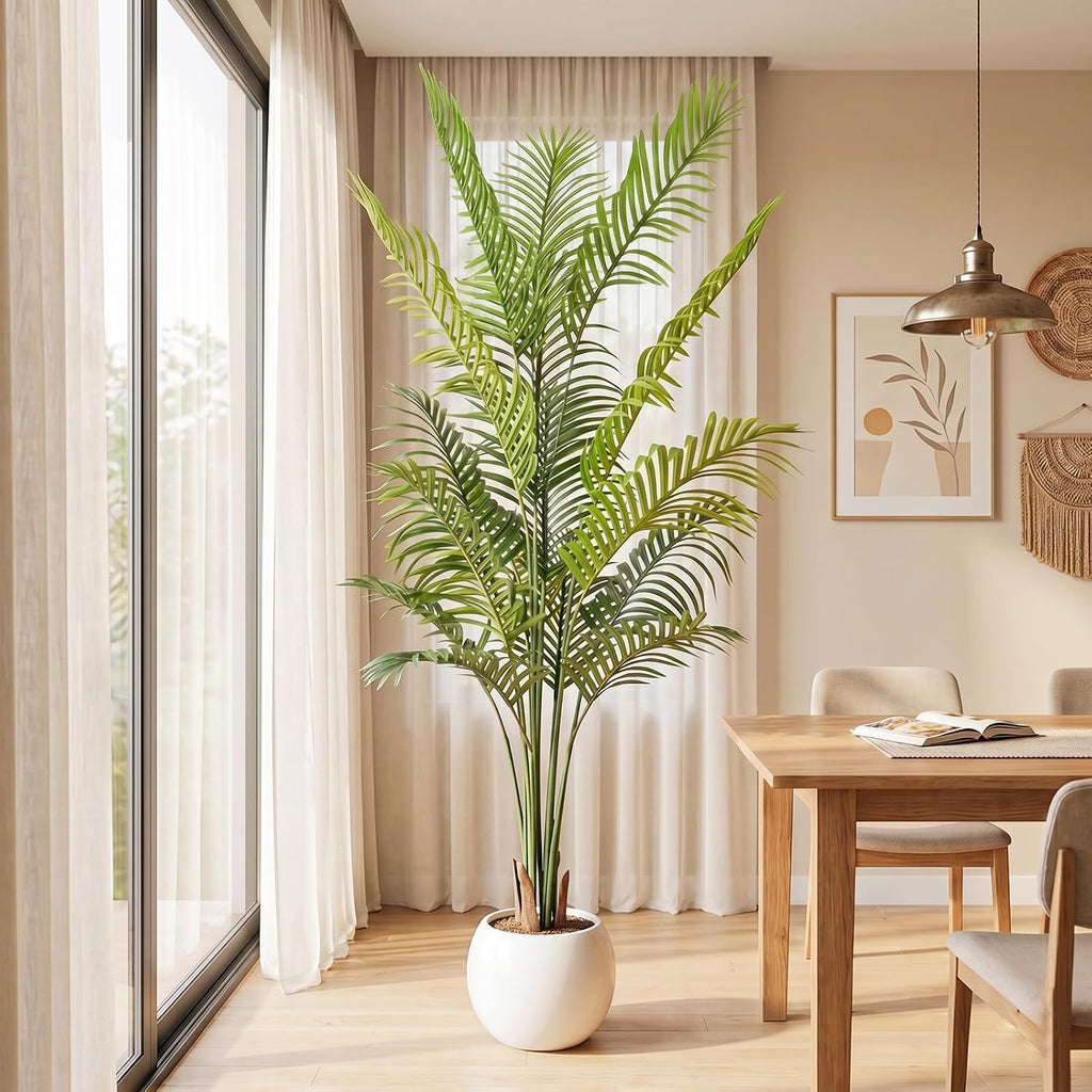 7ft Artificial Palm Tree Artificial Tree Indoor/Outdoor Decor