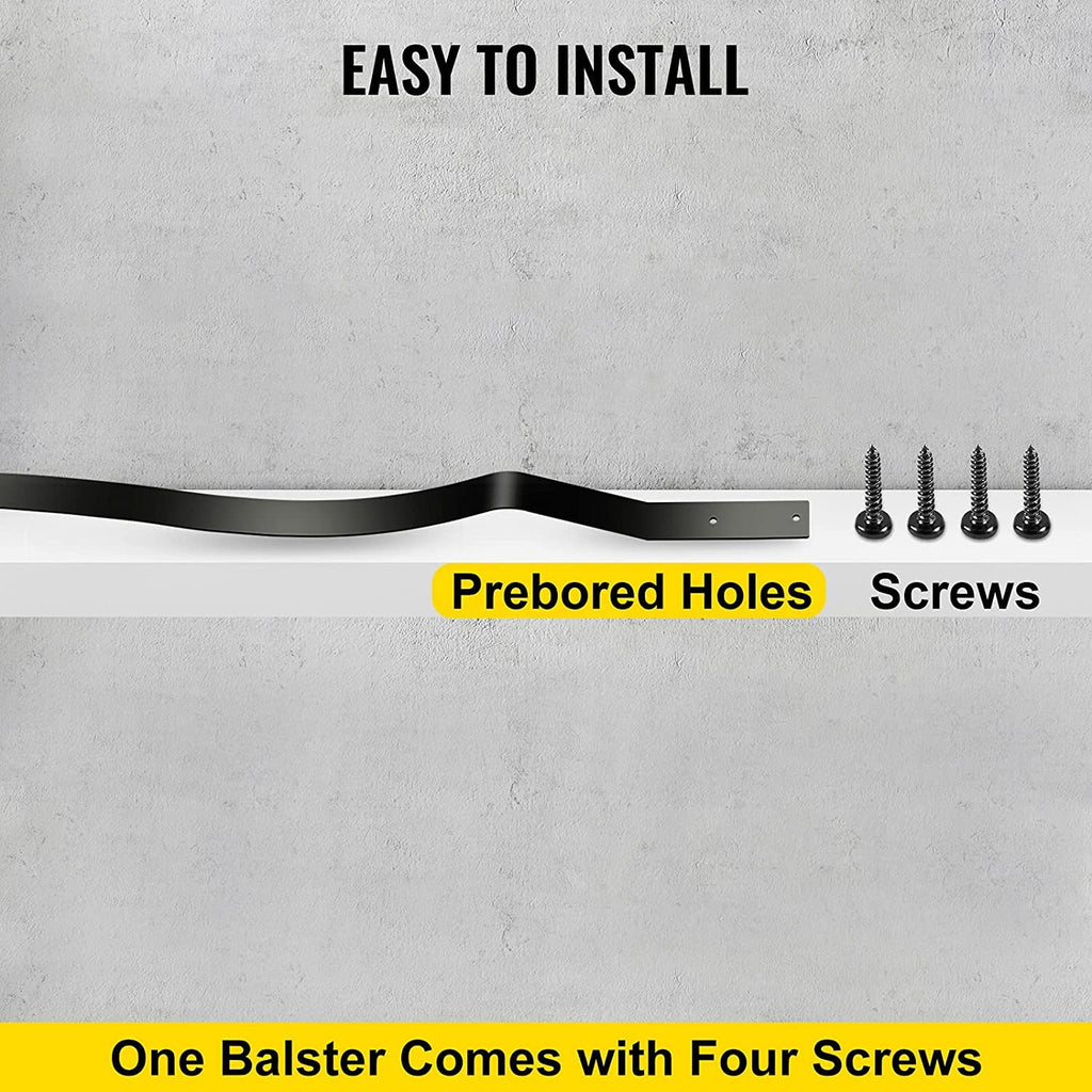 Deck Balusters, 61 Pack, 32.25"X1" Deck Spindles with Screws