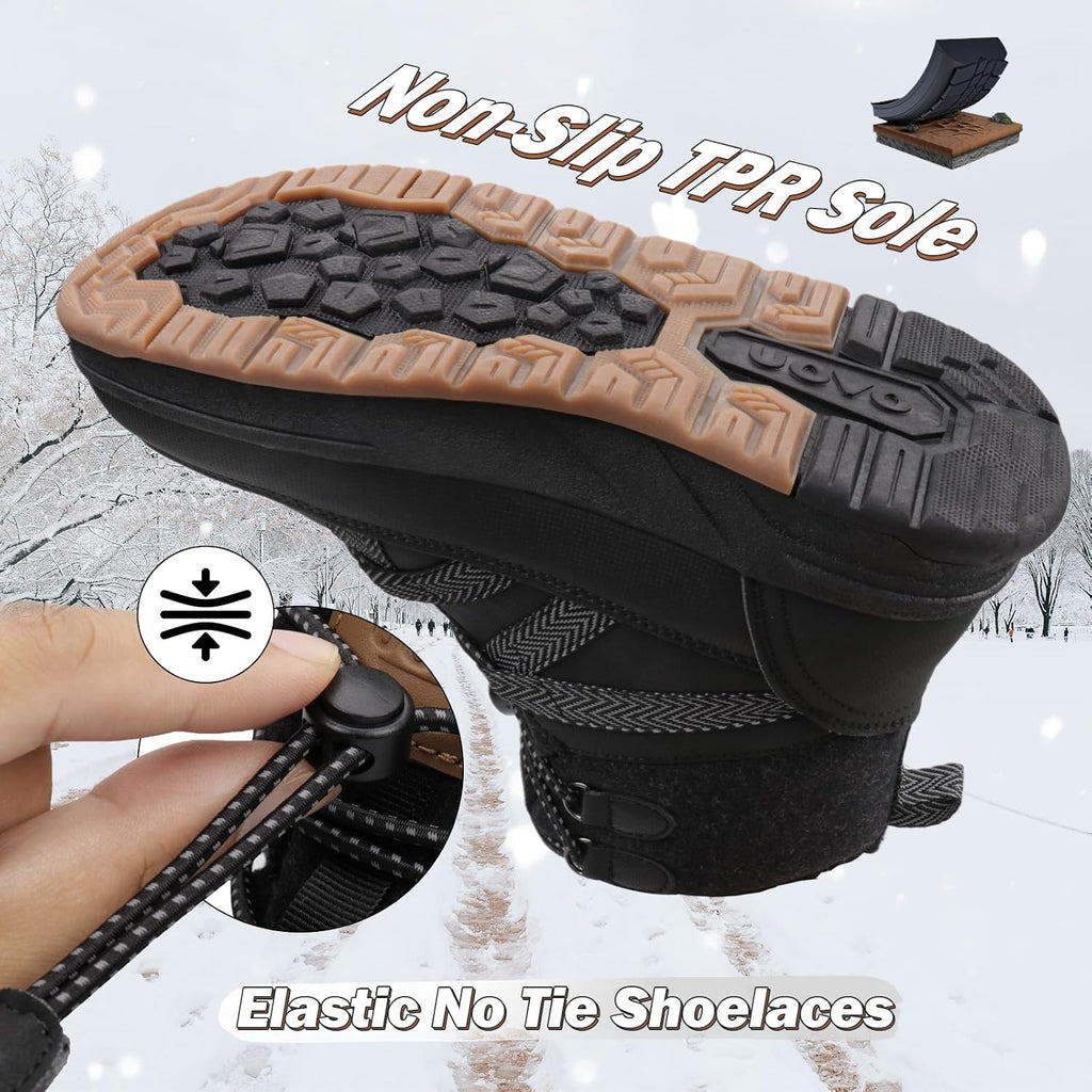 Boys Snow Winter Boots Kids Waterproof Outdoor Boots Warm Lightweight Slip Resistant (Little/Big Boys)