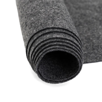 Craft Felt Fabric by The Yard - 72" Wide & 1.6mm Thick Acrylic Felt - Soft and Durable Charcoal Fabric for DIY Arts &