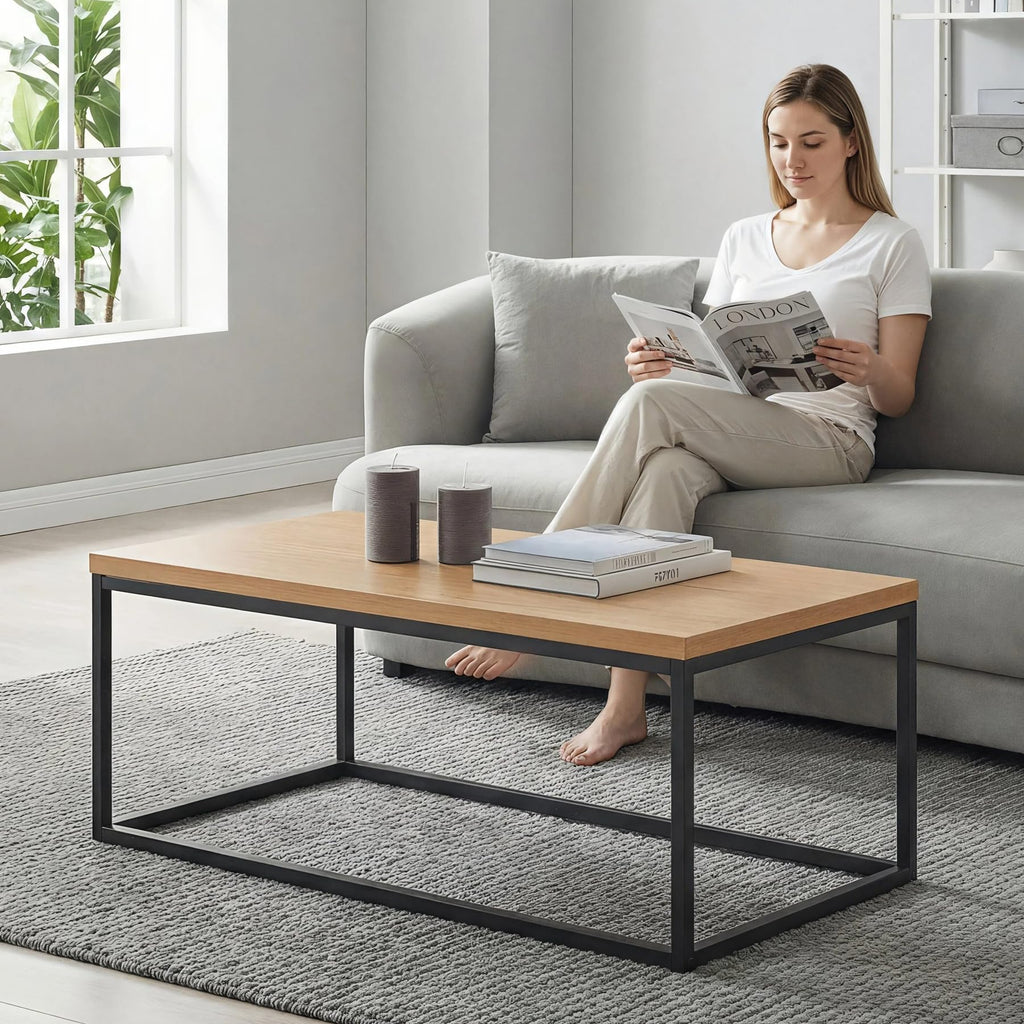Natural Oak Coffee Table, 40"