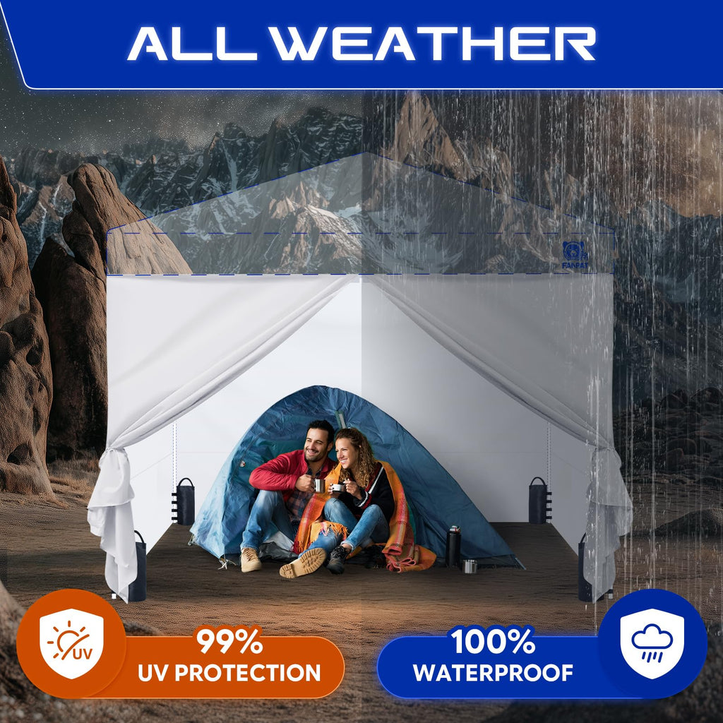 10x10 Canopy Sidewalls & Door for Canopy, Blue(4PCS Sidewalls Only)