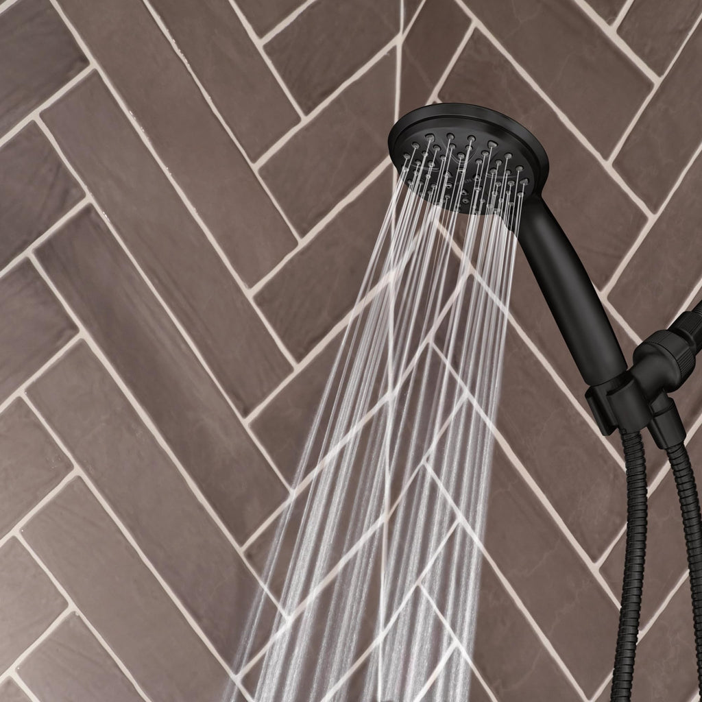 Attune Shower Head with Handheld Sprayer, 6 Shower Head Spray Settings, Matte Black, 218H0BL