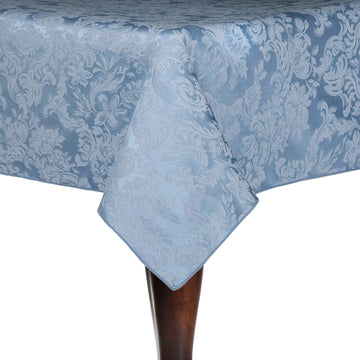 Miranda 60 x 108-Inch Rectangular Damask Tablecloth Slate Blue