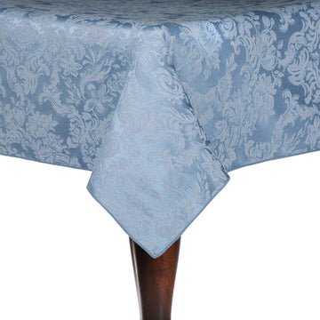 Vintage Damask Miranda 60 x 84-Inch Oval Tablecloth Slate Blue