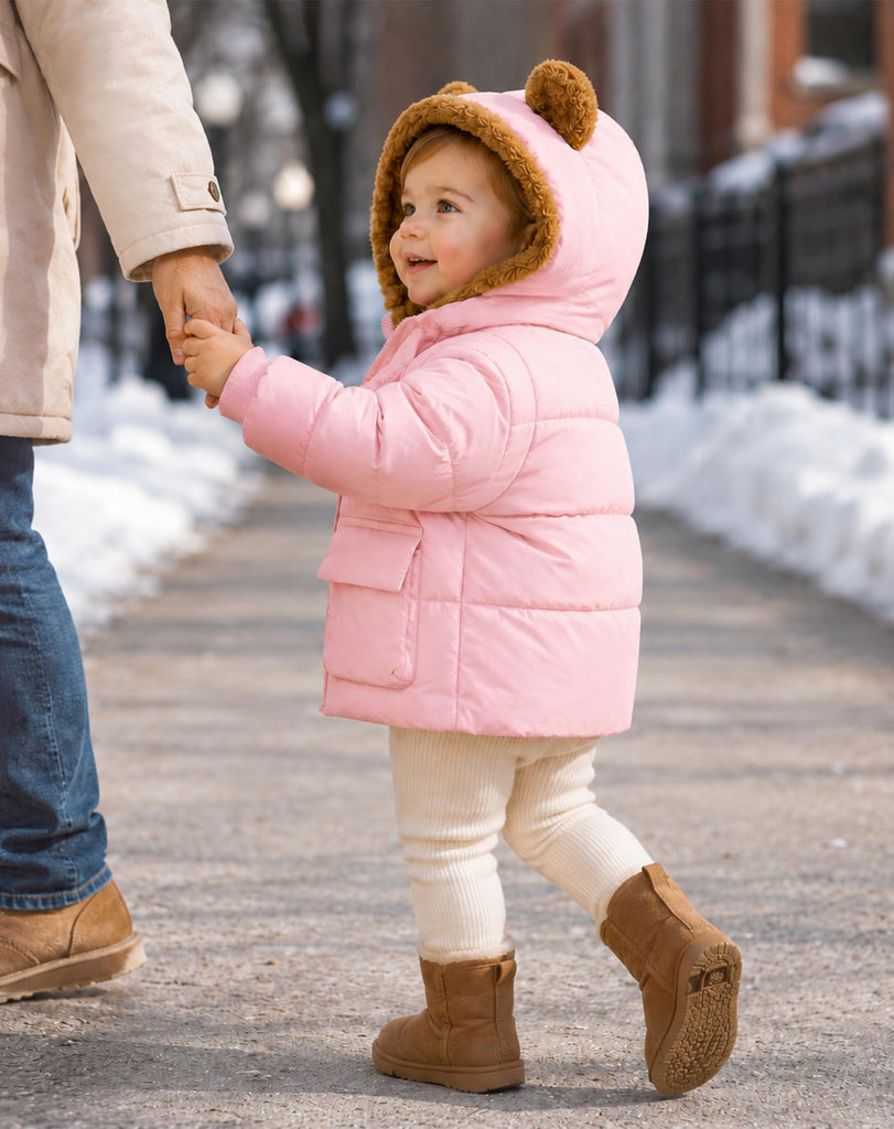 Baby Girl Coat Winter Clothes Toddler Jacket Pink Coats
