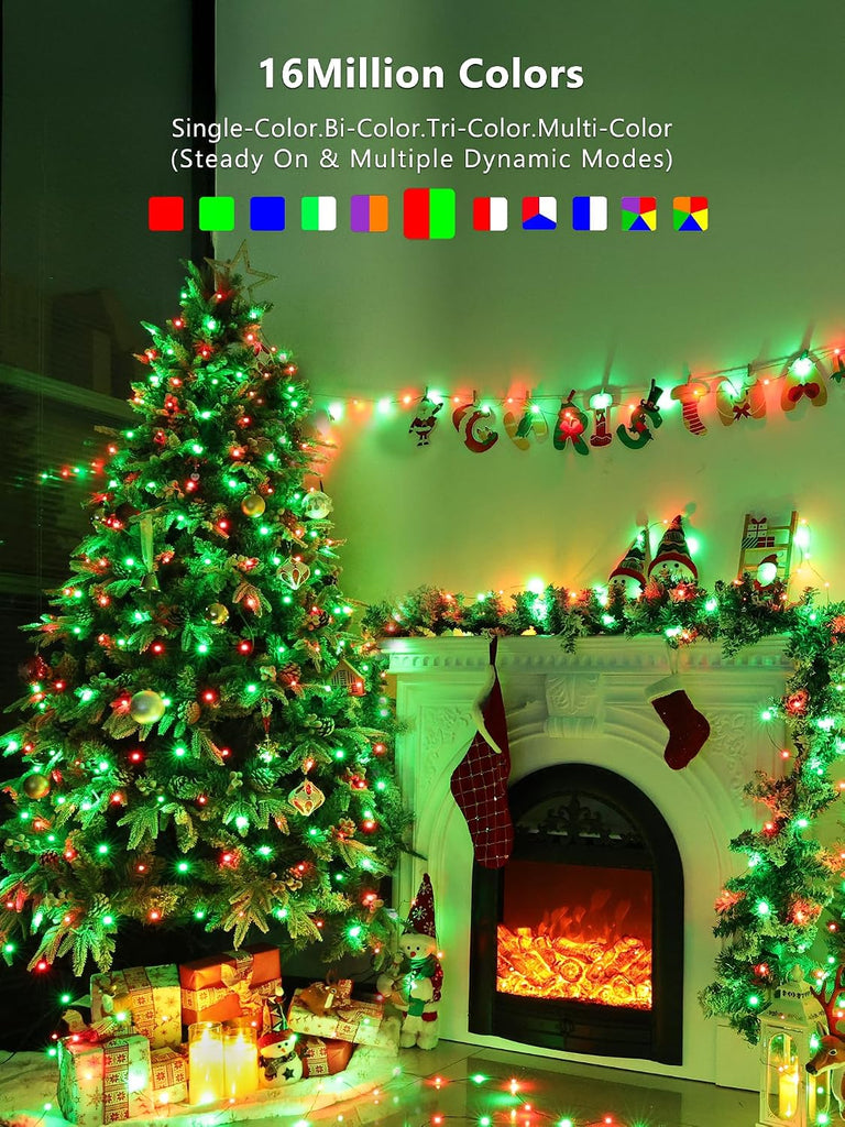 Smart RGB Fairy Lights, 33 ft 100 LED Compatible with Alexa/Google Home