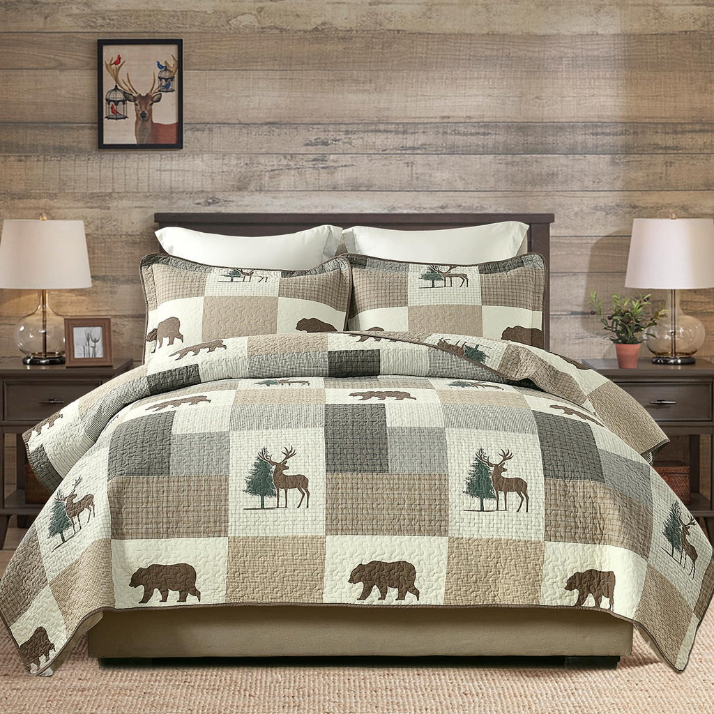 Quilt Set, 100% Cotton Lightweight Comforter