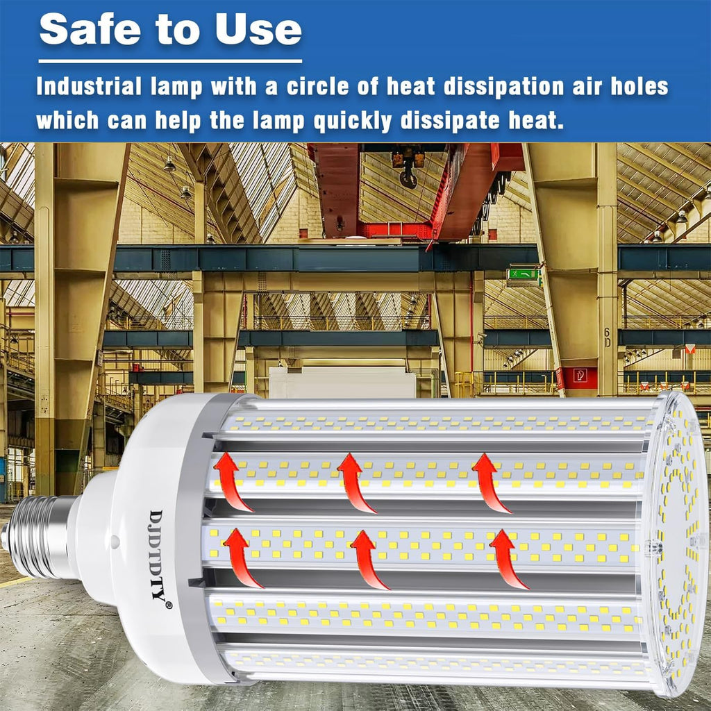 1 Pack Super Bright 400W LED Corn Light Bulbs,E39 Base,White Light 40000LM Garage Warehouse Workshop Barn (400W)