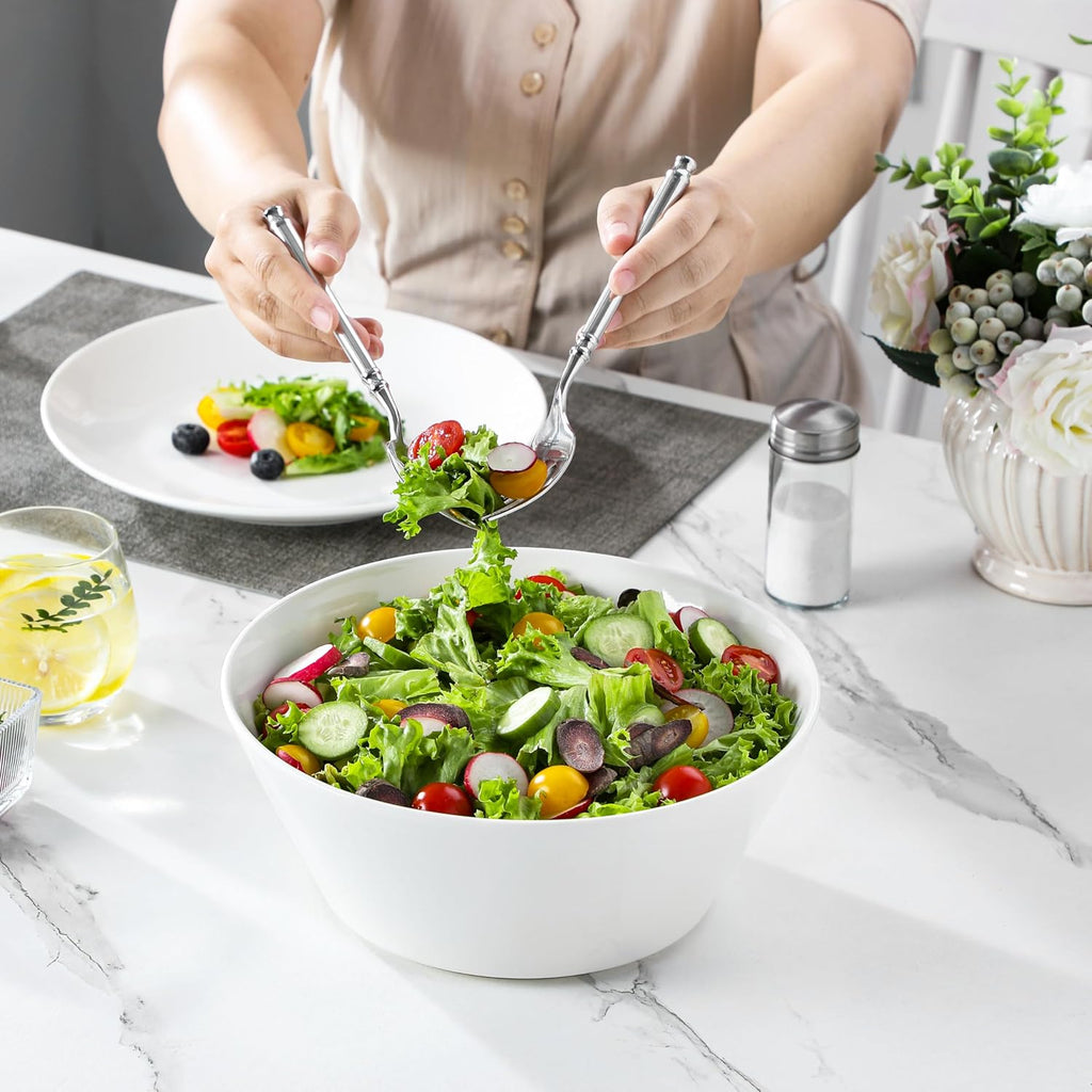 105 OZ Large Serving Bowls Ceramic Salad Soup Bowls Set of 2 | Deep Bowls , Family & Entertaining Salad, Soup, Pho