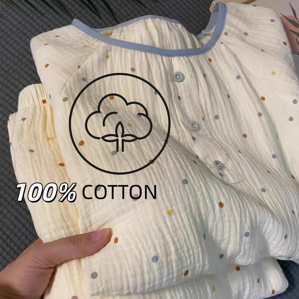 100% Cotton Double Gauze Fabric by The Yard - Soft Breathable Muslin Cloth for DIY Sewing, Dressmaking, Towels