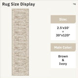 Runner Rug 2'6" x 10' Washable Non-Slip Runner Rugs for Kitchen Bathroom Laundry Room Vintage Ultra 