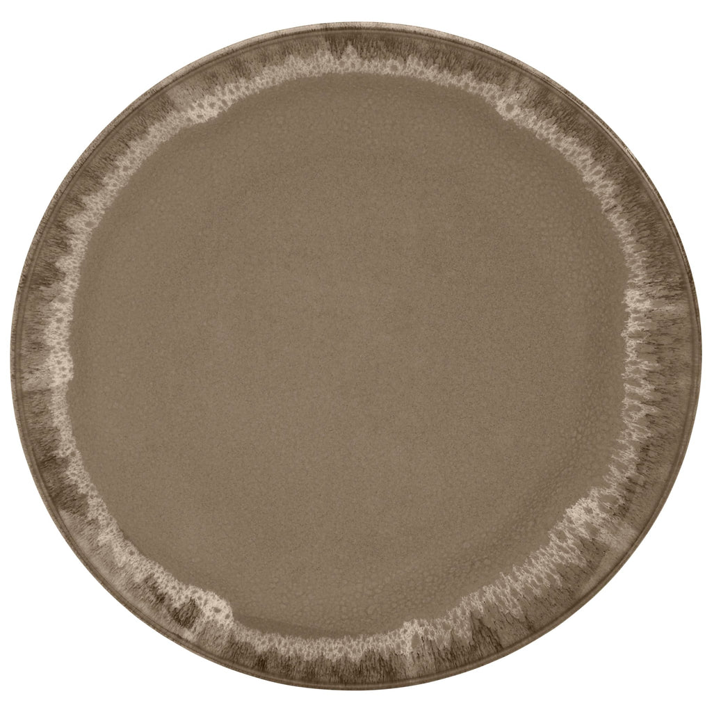 Gallery Tuscan Collection Reactive Glaze 12 Piece Stoneware Dinnerware Set Dining Kitchen Tableware Plates Bowls