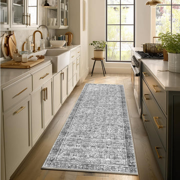 Machine Washable Hallway Runner Rug: 2'x6' Kitchen Rugs