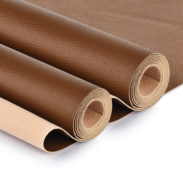 Faux Leather 2 Yards Upholstery Leather 1.2mm Thick Marine Grade Vinyl 54" x 72"Faux Leather Sheets Soft PU Faux