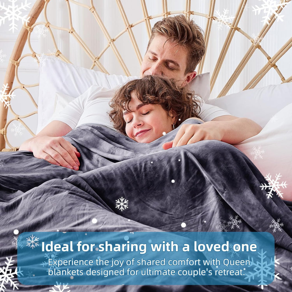 Cooling Blanket King Size (90"x108"), Cooling Blankets for Hot Sleepers, Absorbs Heat to Keep Adults Cool for Summer
