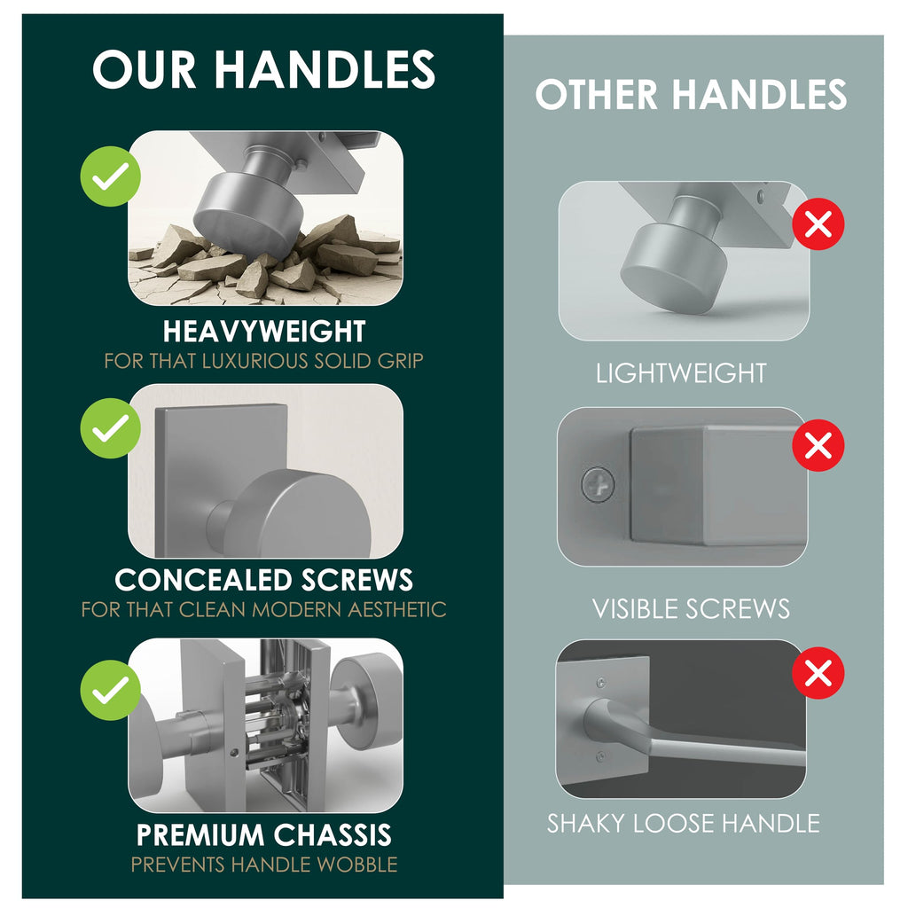 Laura Keyed Entry Door Knob Chrome - Reversible
