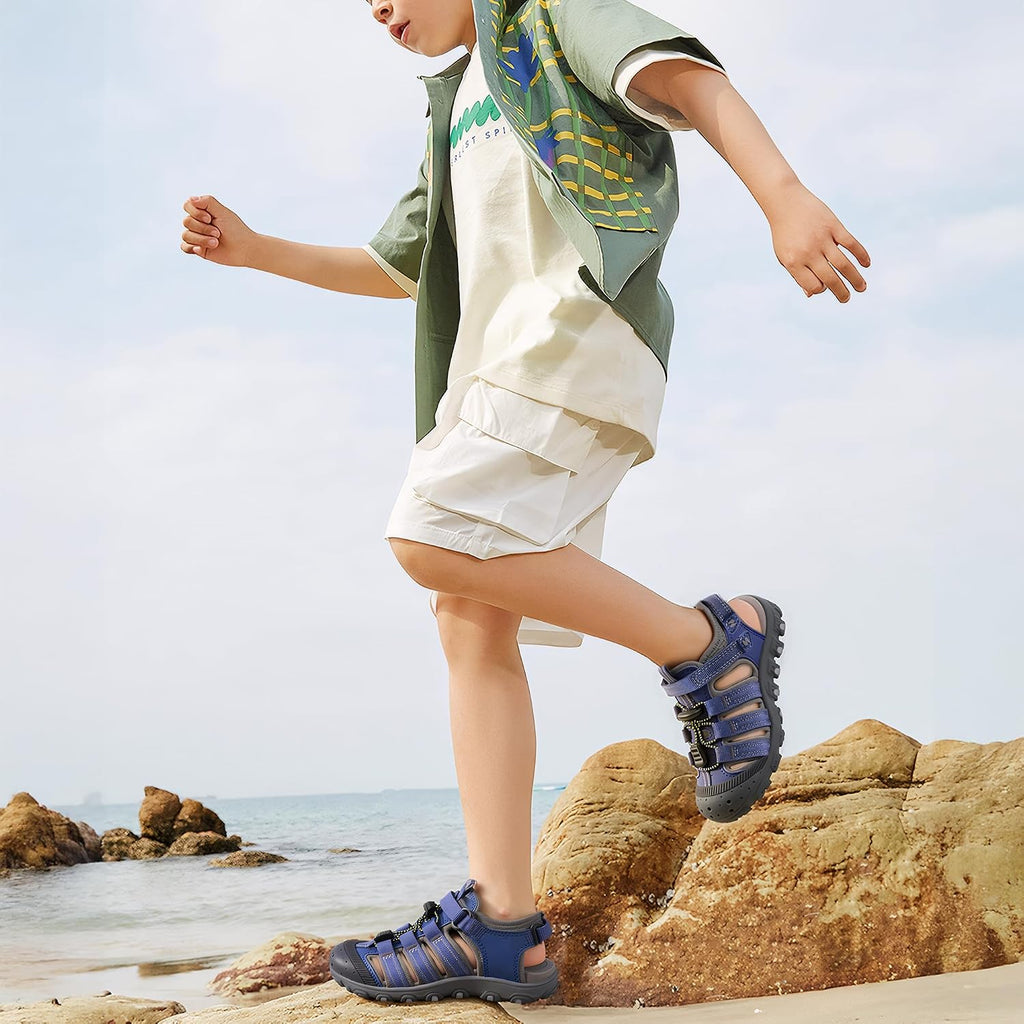 Girls Closed-Toe Water Sandals Hiking Beach Sport Sandals