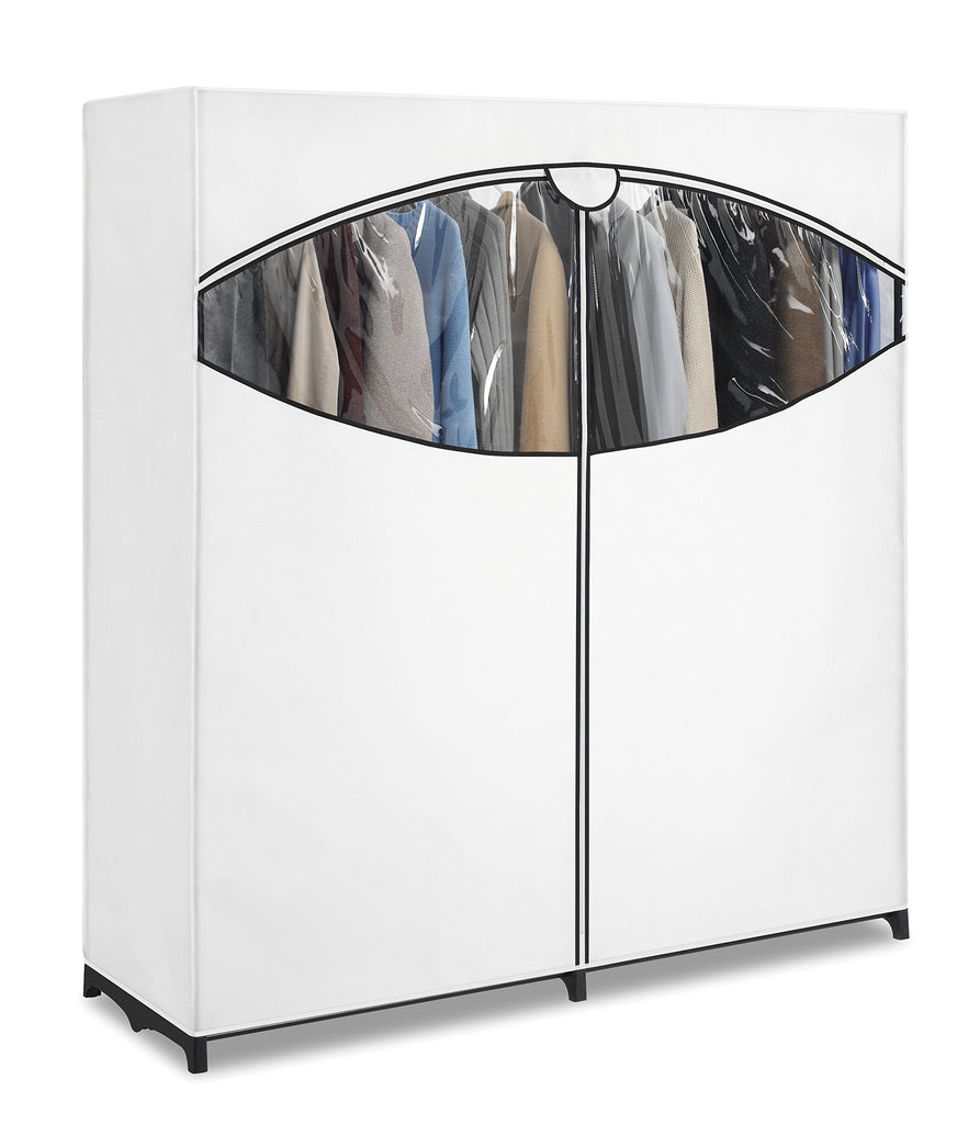 60-inch Extra-Wide Clothes Closet, 60" with White Cover