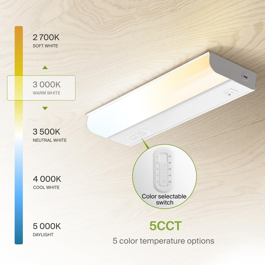 LED Under Cabinet Lighting Hardwired, 9 Inch 4W