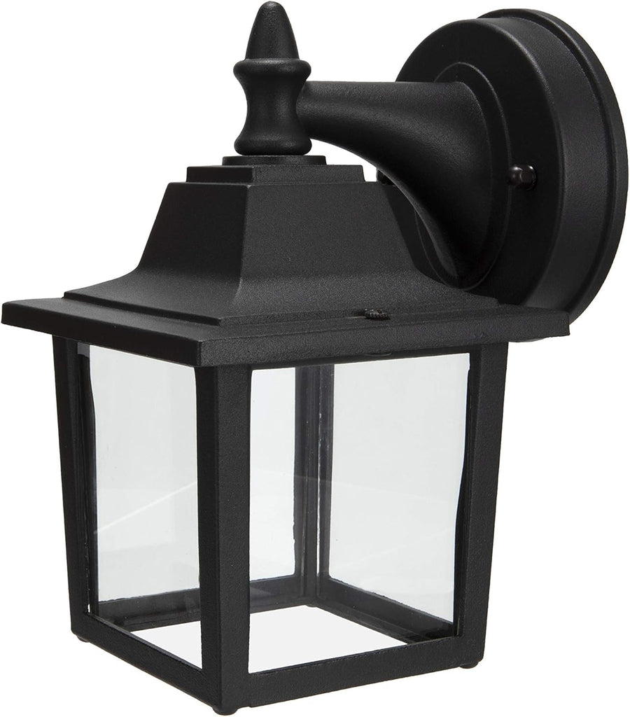 Outdoor Wall Lantern, Wall Sconce as Porch Lighting Fixture, E26 Medium Base 60W Max., Aluminum Housing Plus Glass