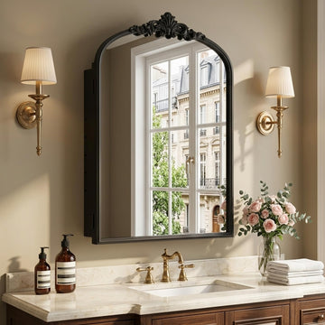 16"x24" Bathroom Medicine Cabinet with Vintage Arched Mirror