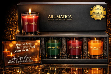 Premium Aromatherapy Candle Set | Stress Relief Soy Wax Candles with Relaxing Scents | Scented Candles Yoga