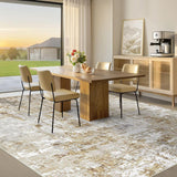 5x7 Rug for Living Room : Soft Abstract Washable Non-Slip Durable Rugs