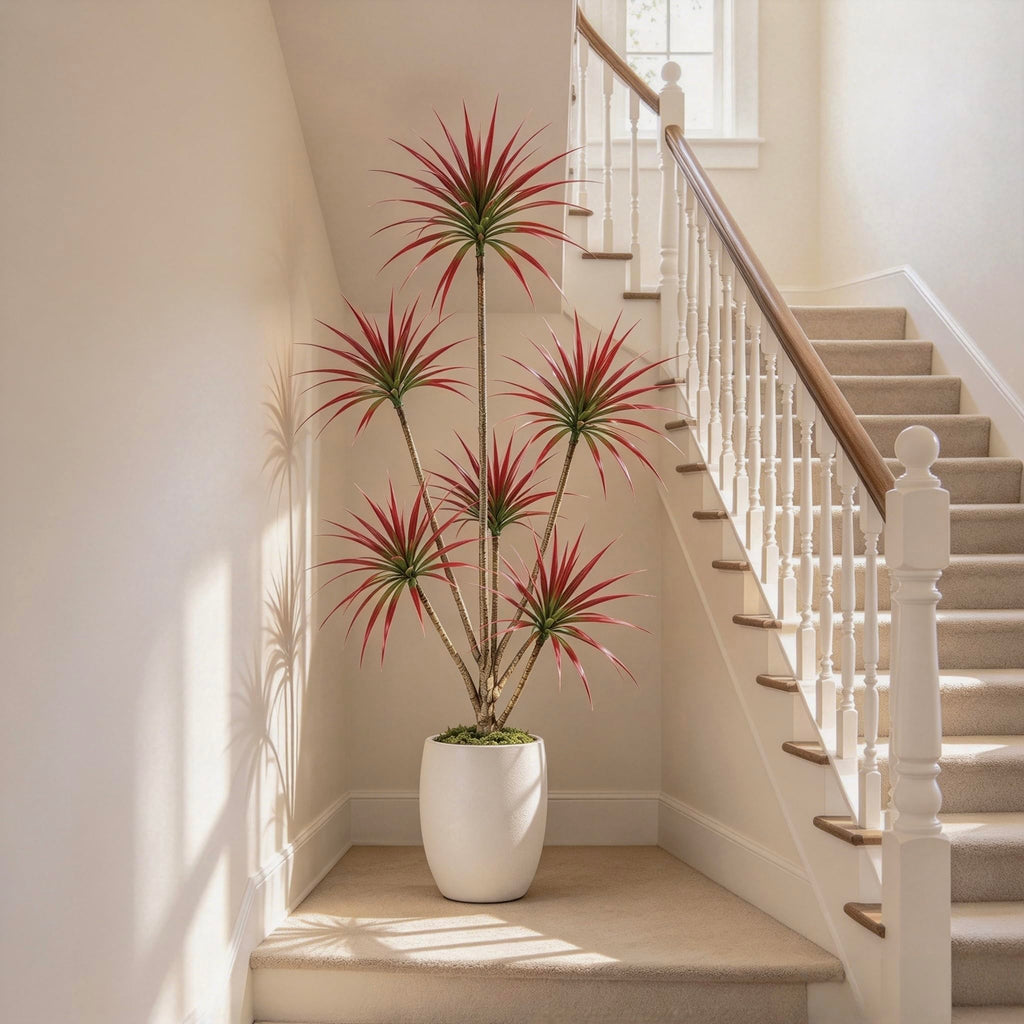6ft Dracaena Artificial Plant Trees Artificial Indoor Red Artificial Tree