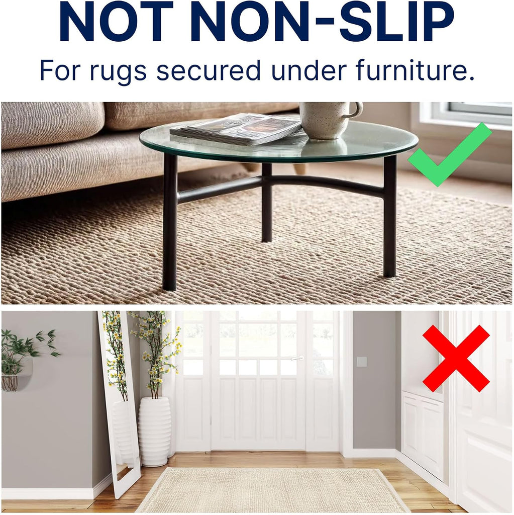 9'x12', 100% Felt Rug Pad (3/8" Thick), Safe for All Floors, Low-VOC, Made in the USA, 2-Year Warranty - Set of 108
