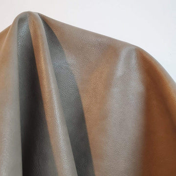 Taupe Grey Faux Leather Upholstery Fabric | Synthetic PU Pleather 0.9mm 1/2 Yard Soft Smooth (PETA Approved Vegan)