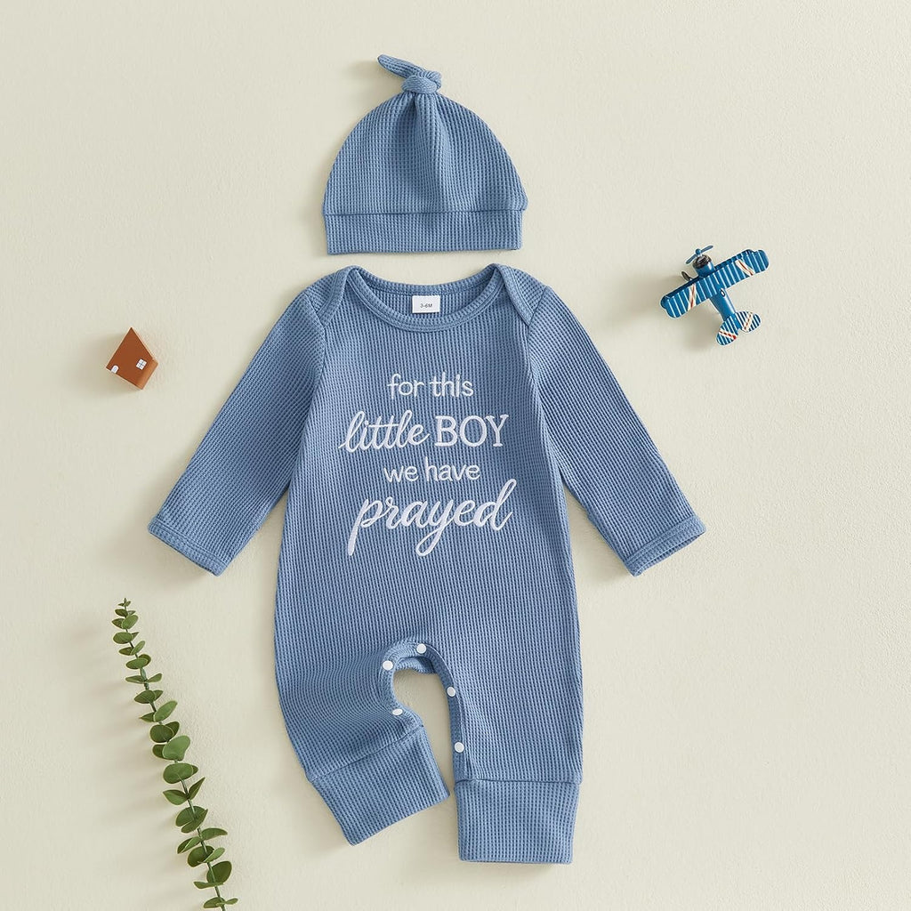 For This Child We Have Prayed Newborn Baby Girl Boy Romper Outfit