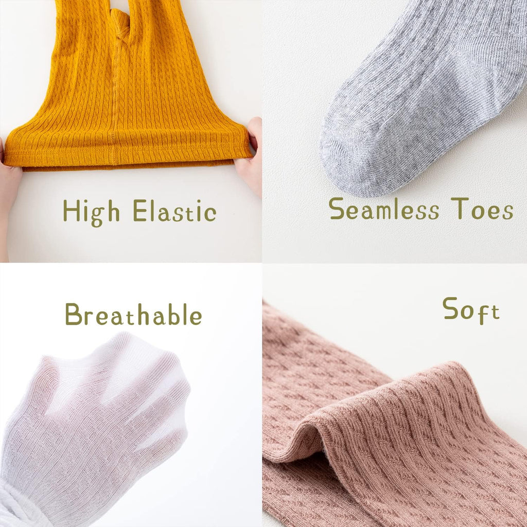 Tights Toddler Cable Knit Seamless Tights Cotton Warm Stockings