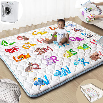 Play Mats for Floor, 71x59 Playpen Mat with Machine Washable