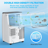 12,000 BTU Portable Air Conditioner Cools Up to 500 Sq.Ft, 3-IN