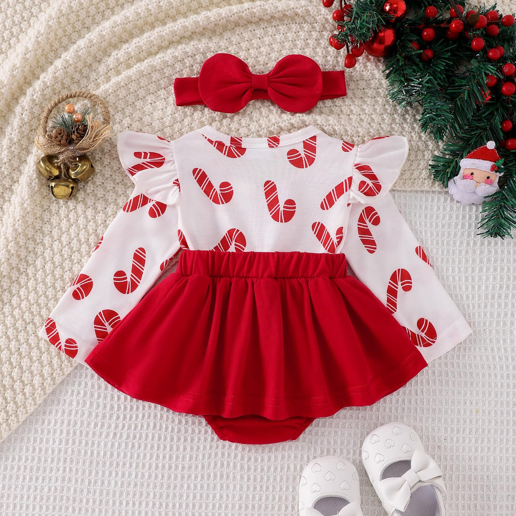 Thanksgiving Baby Girl Outfit Infant Fall Romper Dress Turkey Pumpkin Print Bodysuit Tutu Dresses Newborn Clothes (B