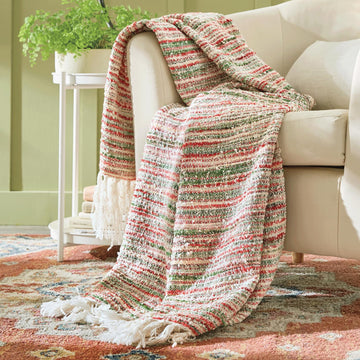 Textured Marled Throw Fringe, Christmas, Holiday Décor