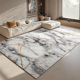 Living Room Rug Washable Abstract Rugs with Non-Slip Backing Low Pile Area Rug for Living Room, Bedroom, Dining Room