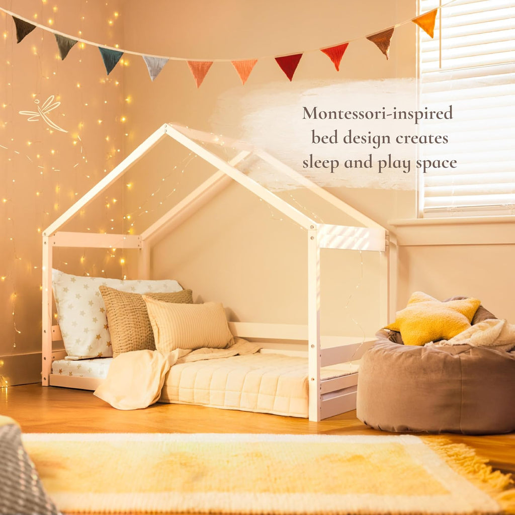 Trellis House Toddler Bed, True White