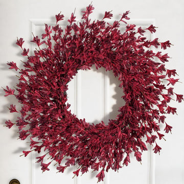 26" Fall Wreaths for Front Door Outside Large Autumn Wreath Burgundy