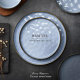 Dinnerware Sets, 12-Piece Plates and Bowls Set, Stoneware Dish Set for 4, Ceramic DinnerwareRestaurant