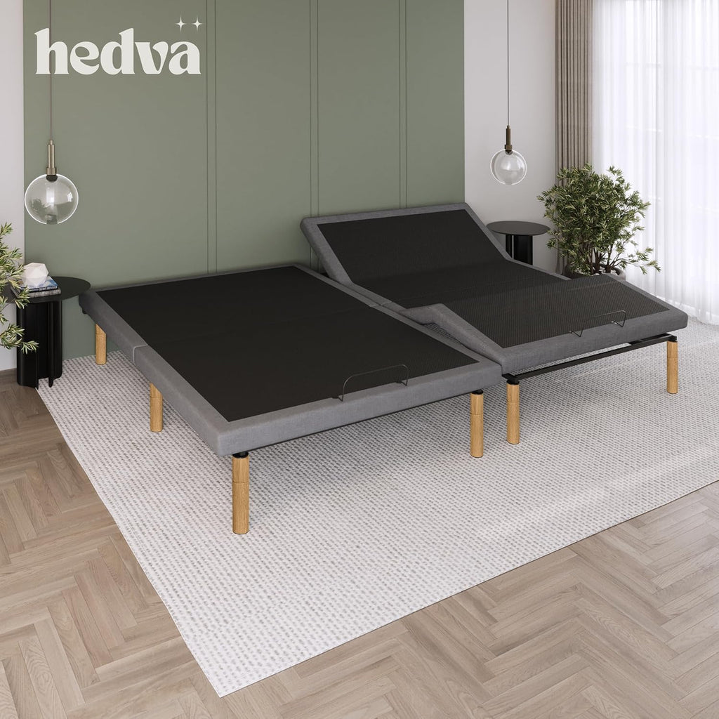 Queen Adjustable Bed Frame, Head & Foot Incline, Zero Gravity, Massage, Anti-Snore, 4 USB Ports, LED Under-Bed Light