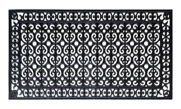 Heavy Duty Rubber Doormat 30"×60" - Won't Blow Away | Outside Front Door Mat, Mud Dirt Scraper, Non-Slip