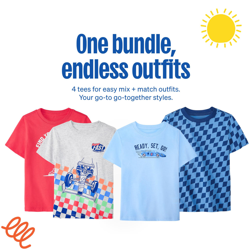 Toddler Boy Car T-Shirt, Pack