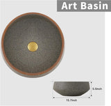 Ceramic Vessel Bathroom Sink Blue Color Rounded Shape Jingdezhen Sinks Above Counter Art Wash Basin For Bar And