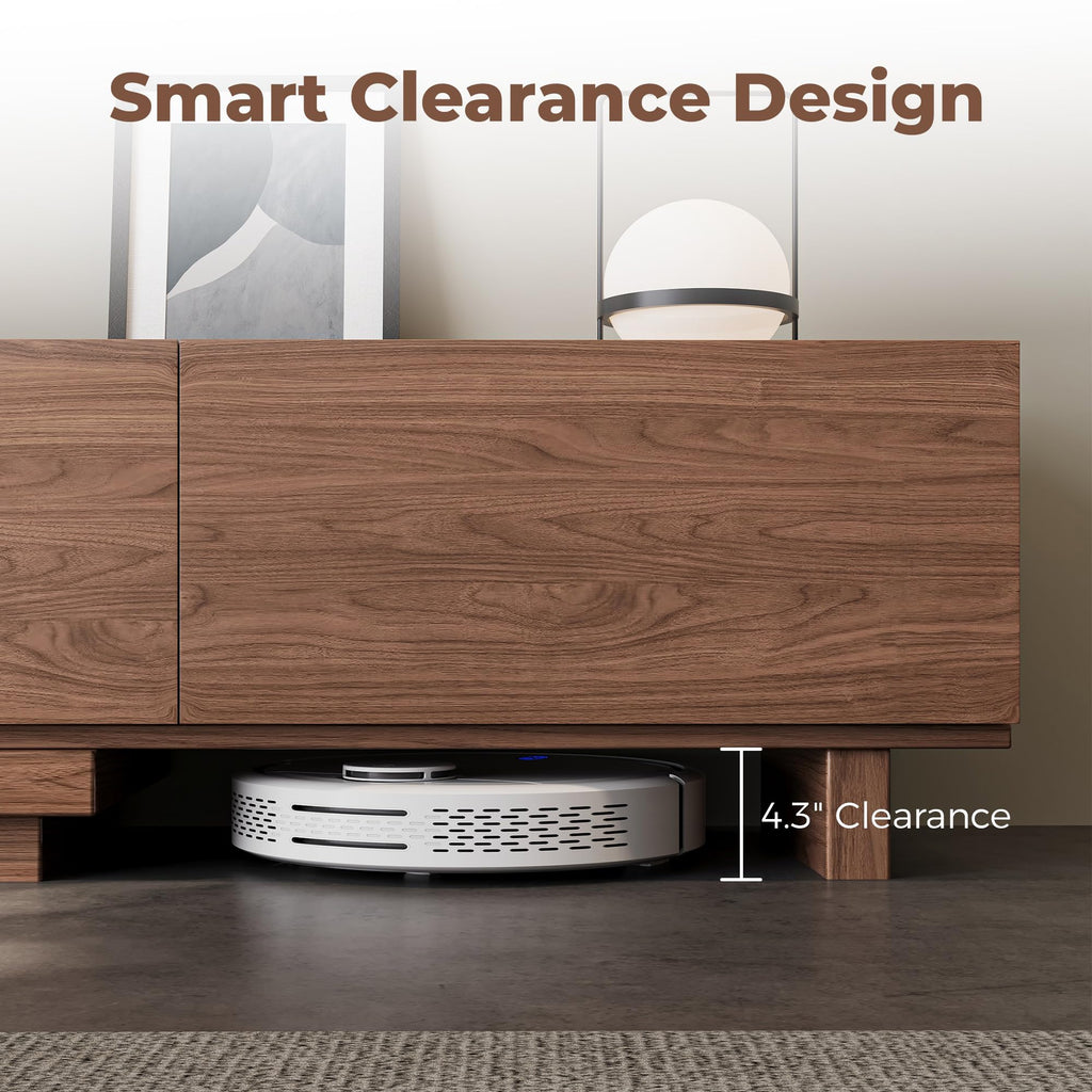 Extendable TV Stand for 65-100 Inches TVs - Walnut Entertainment Console with 3 Drawers & 1 Storage Compartment
